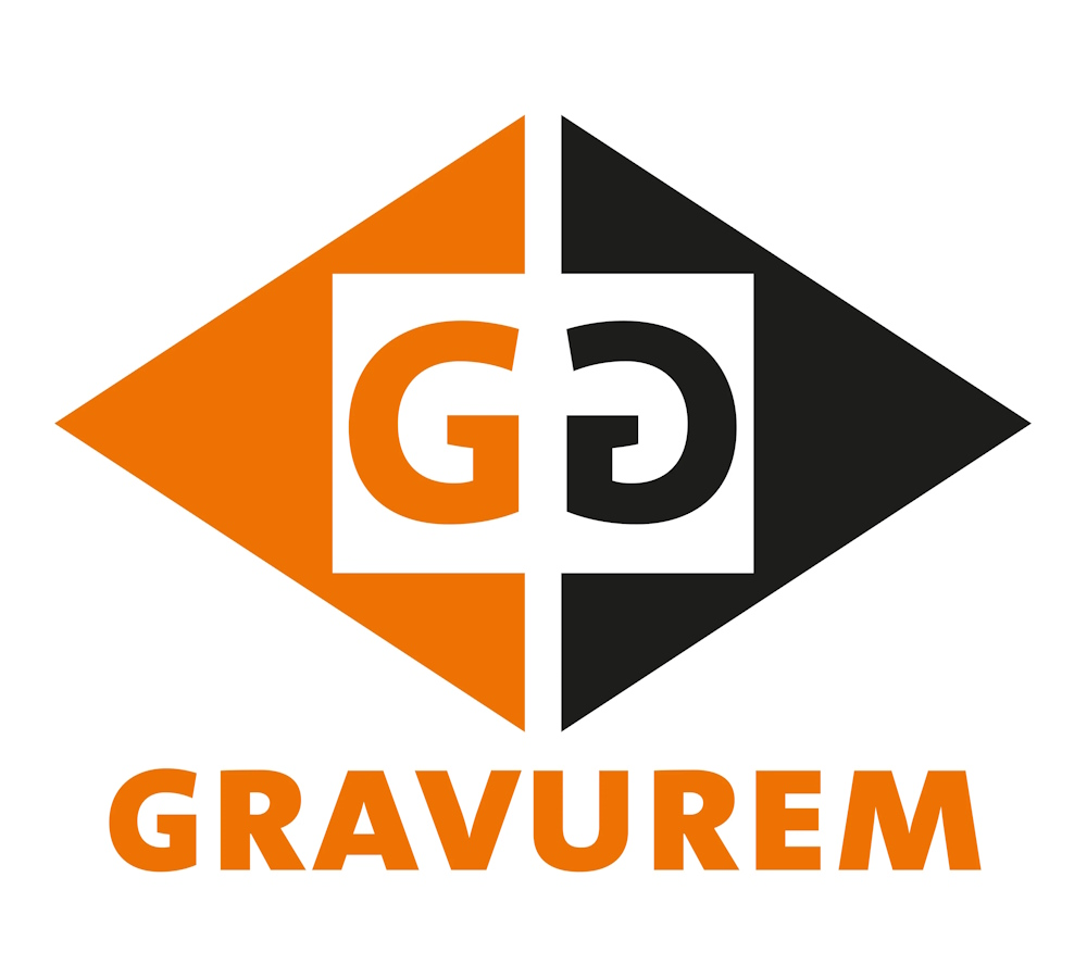 Logo Gravurem van Heidenpeter GmbH - Slagcijfers en Slagletters