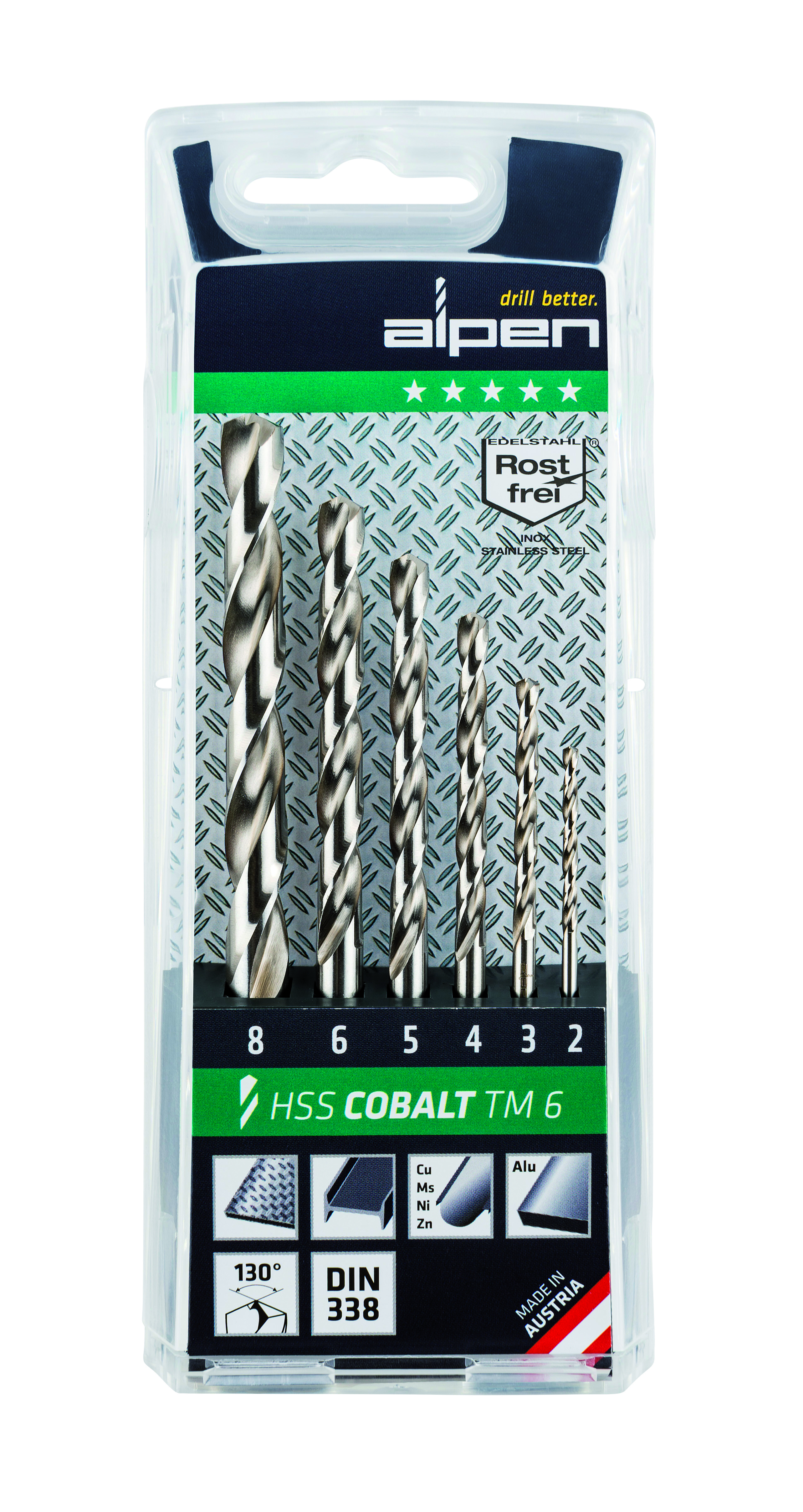 HSS Cobalt spiraalboor sets