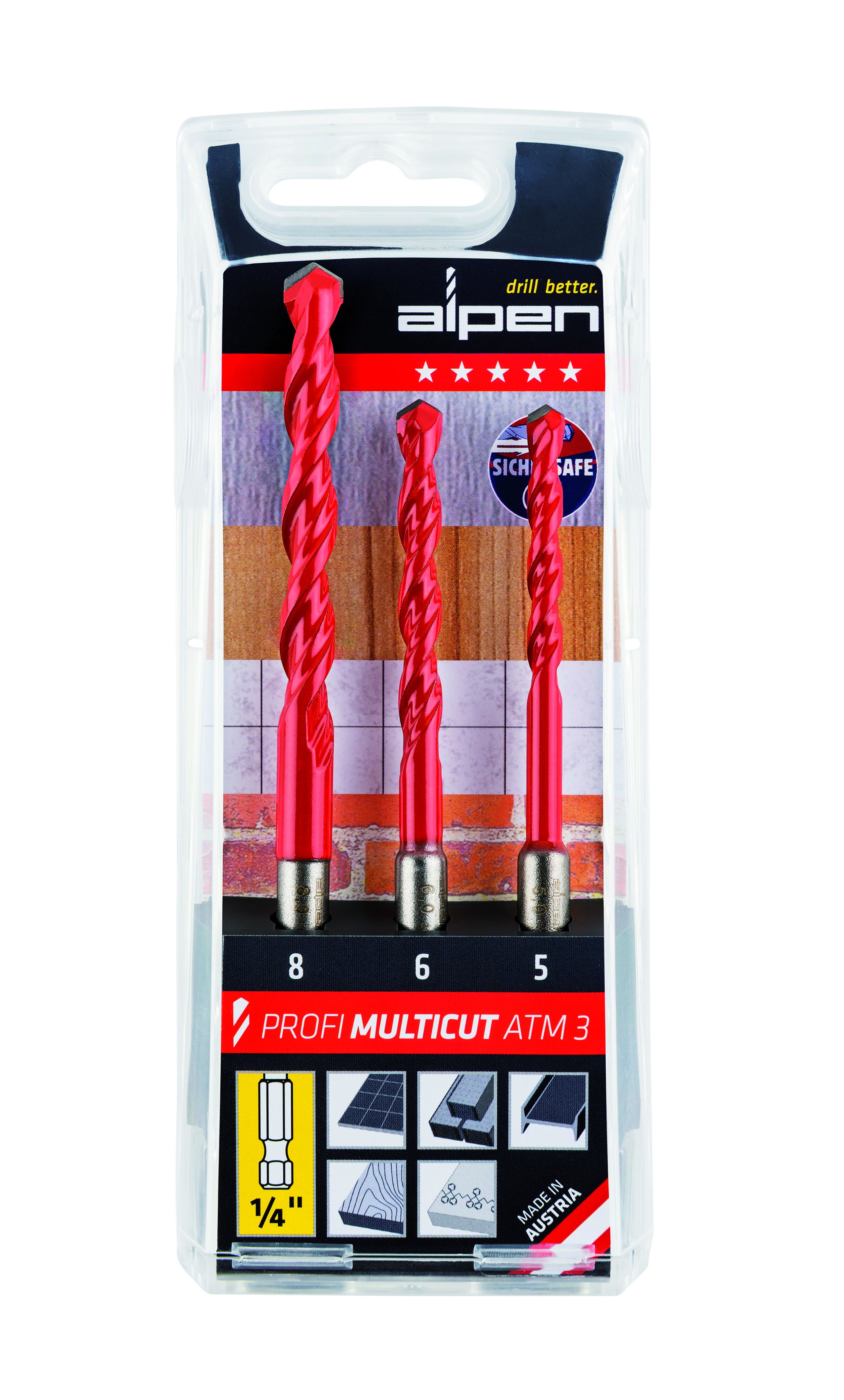 0000100803100 Profi Multicut ATM 3-1/4″ 6-kant-Ø 5/6/8 mm-Cassette 3-delig