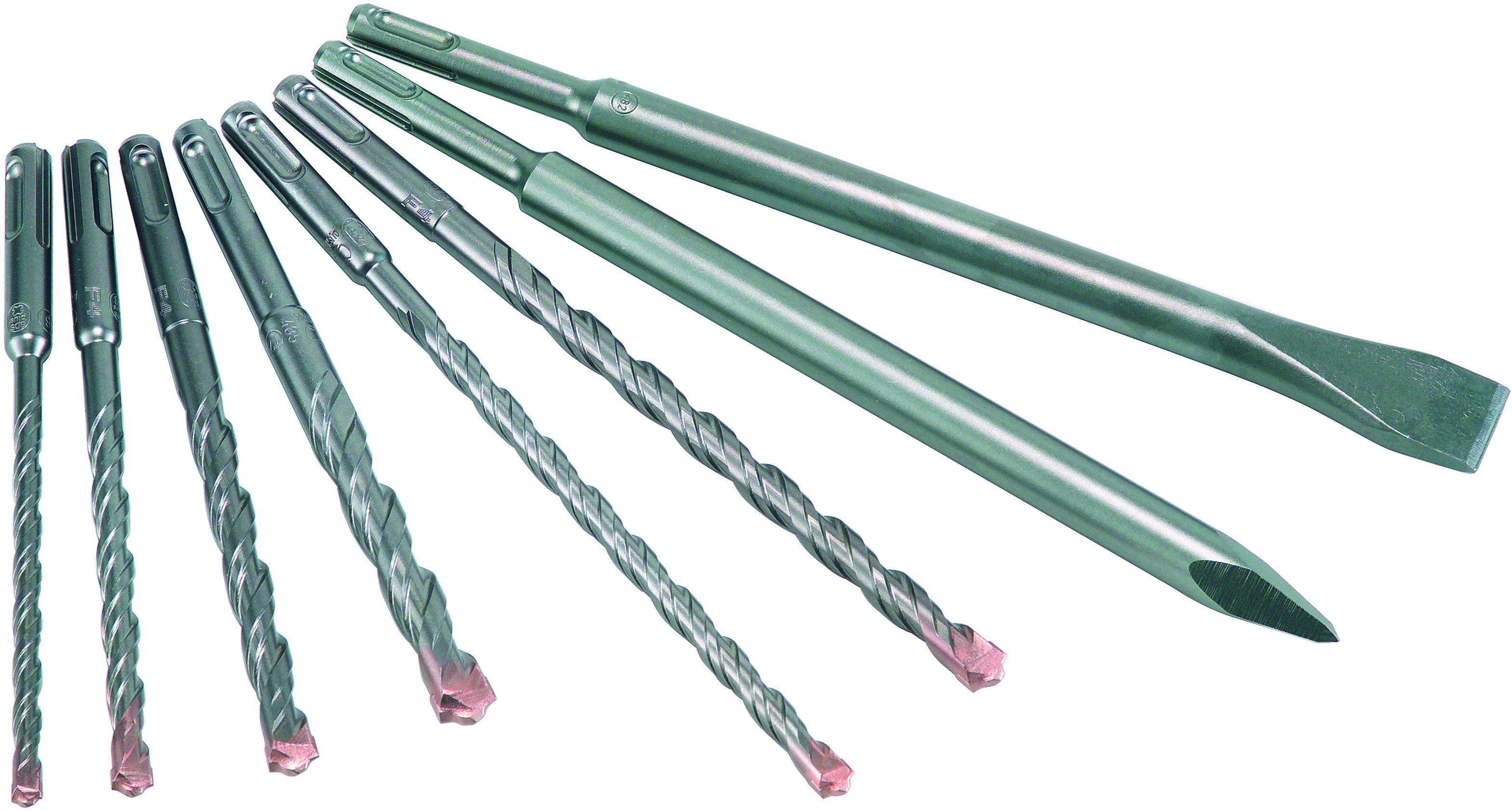 0000500008100 Hamerboren en beitelset SDS-plus F4 – Ø 6,0-12,0 mm – 8-delig