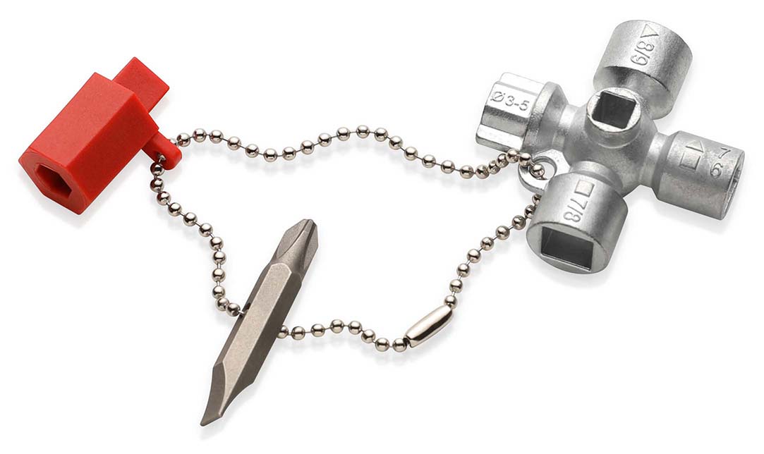 001102 Schakelkastsleutel voor alle standaard schakelkasten en afsluitsystemen 44 mm