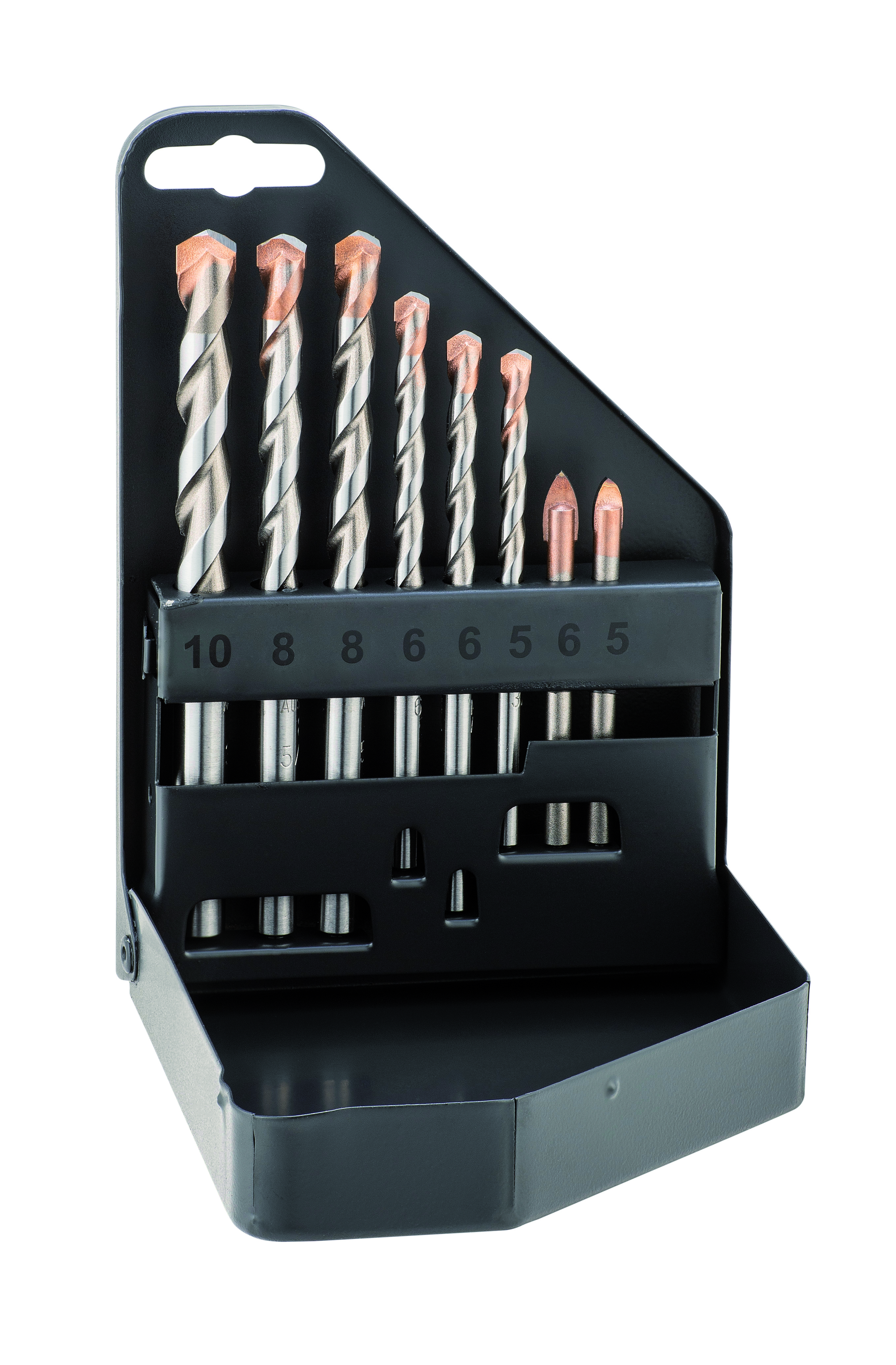 0022700208100 Profi Keramo KSBF 8 / Profi Glas-Set-Ø 5-10 mm-Cassette metaal 8-delig