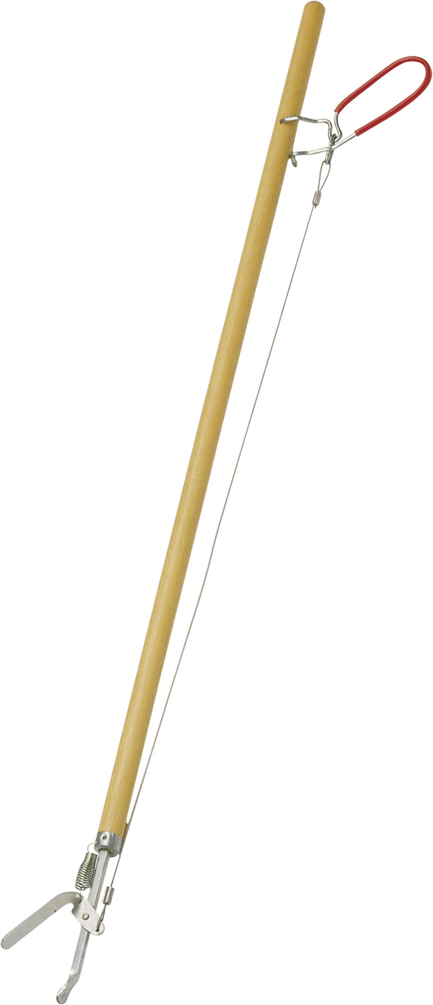 21 Zwerfvuilgrijper met houten steel 85 cm.