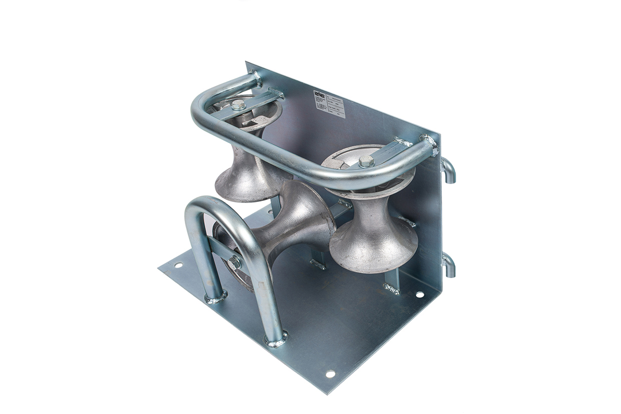 105050 Hoekrol aluminium, kabel max Ø 110 mm