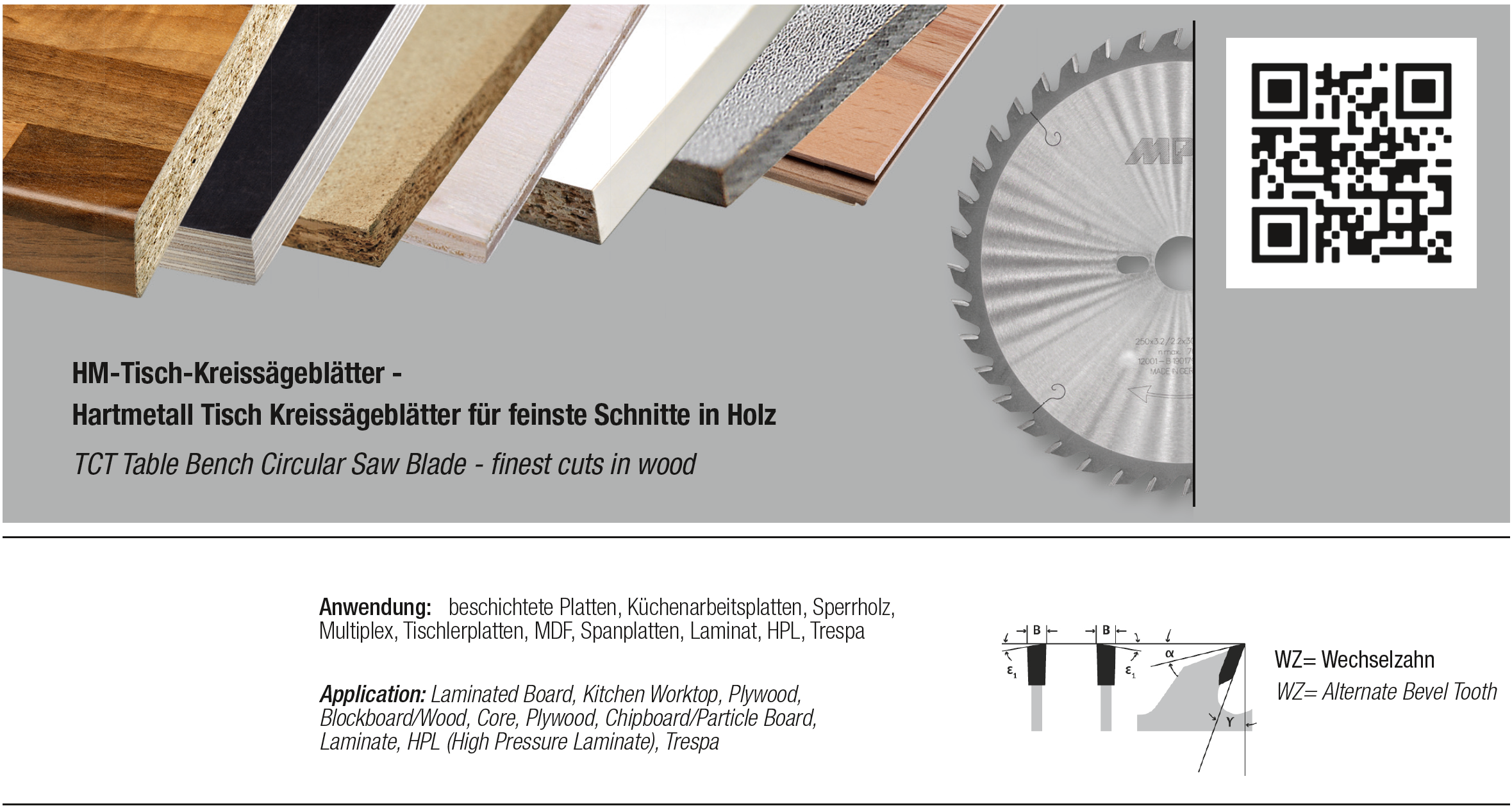12003 Tafelcircelzaagblad, HM 250x30-80 VW WZ