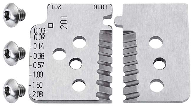 Precisie afstriptangen, met precisie geslepen messen