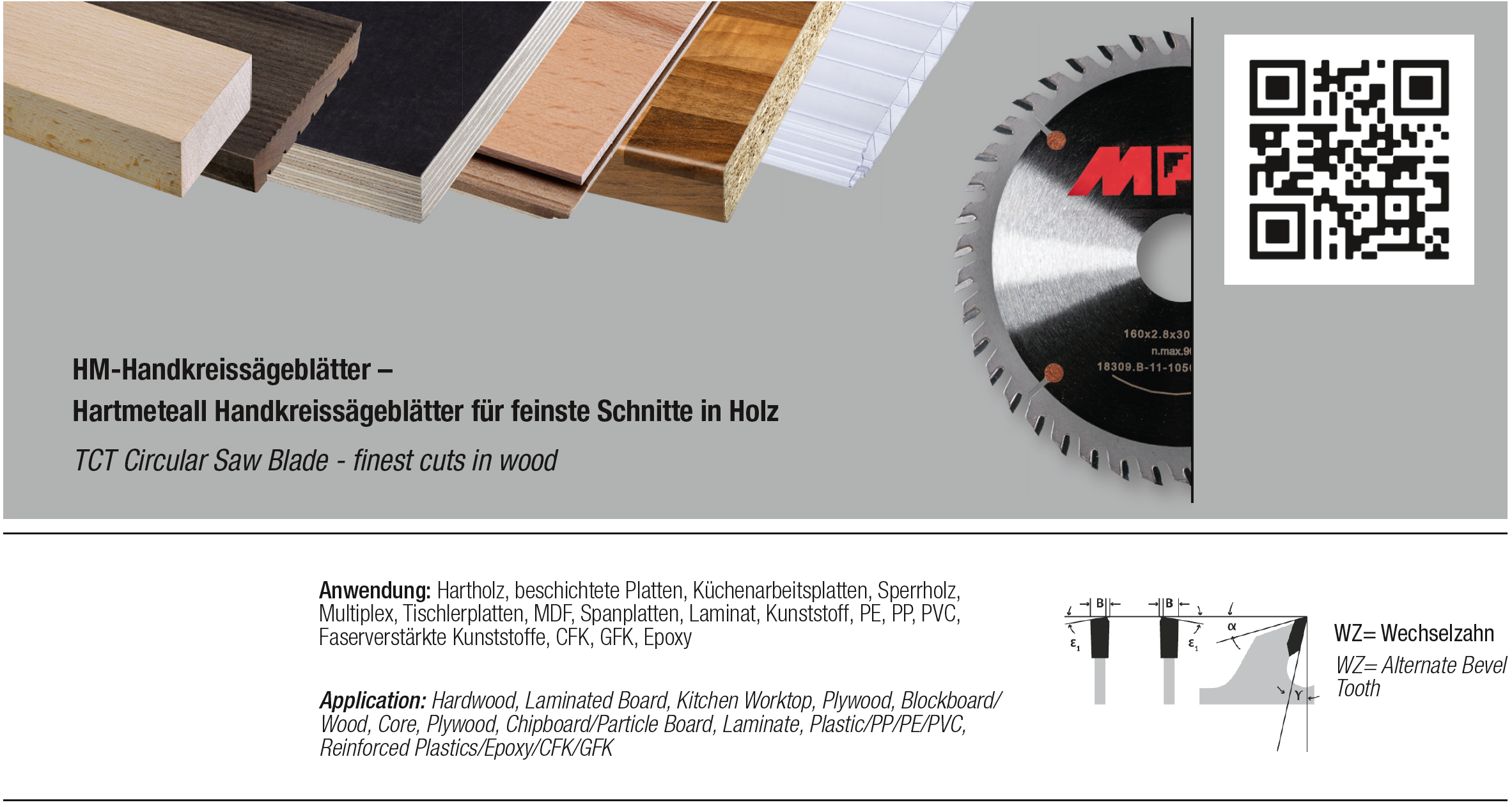 18309 Handcircelzaagblad HM – 160 x 30-42 WZ