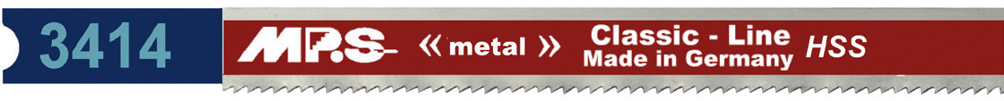 3414-5 Decoupeerzaagblad HSS – Metaal – T1,2 x 110 mm – Schroef aansluiting – 5 stuks