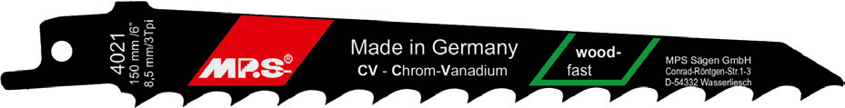 4021-5 Reciprozaagblad CV – Hout – S 617 K  – T8,5 x 150 mm – 5 stuks
