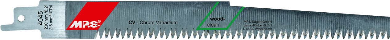 4045-5 Reciprozaagblad CV – Hout – T2,5 x 230 mm – 5 stuks