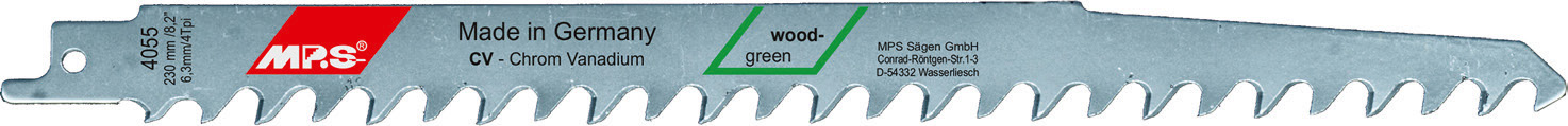 4055-5 Reciprozaagblad CV – Hout – S 1542 K – T6,3 x 240 mm – 5 stuks