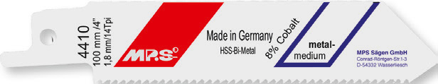 4410-5 Reciprozaagblad BiM – Metaal – S 522 BF – T1,8 x 100 mm – 5 stuks