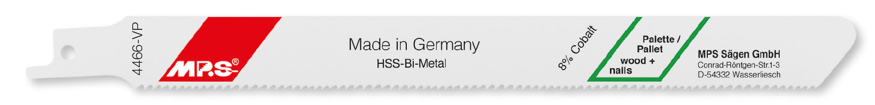 4466VP-100 Reciprozaagblad BiM – Pallets – T1,8-2,5 x 195 mm – 100 stuks