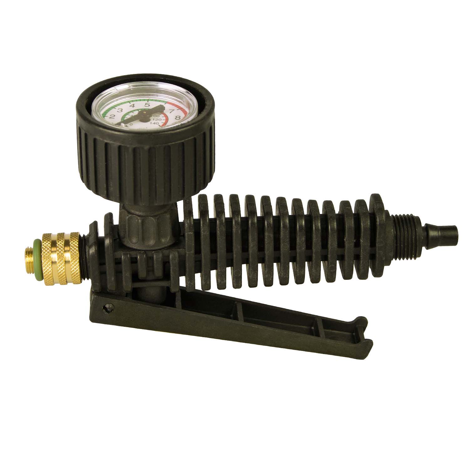 6308G Knijpkraan/uitzetvent. D8 mm. manomtr, FPM