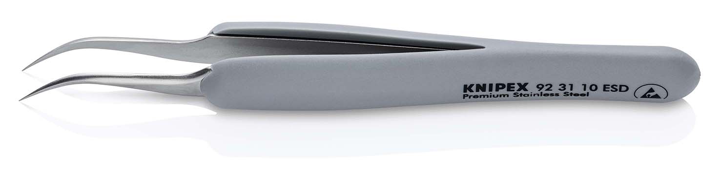 923110ESD Precisiepincet met ESD rubberen grip 122 mm
