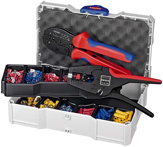 979022 Krimp-assortiment kabelverbinders – met tang 12 42 195 + 97 52 36 – 14-delig – MINI-systainer
