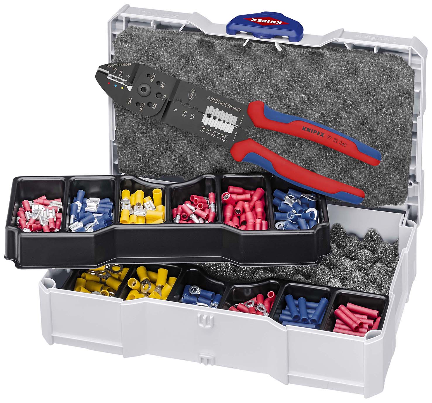 979026 Krimp-assortiment kabelverbinders – met tang 97 32 240 – 265 mm