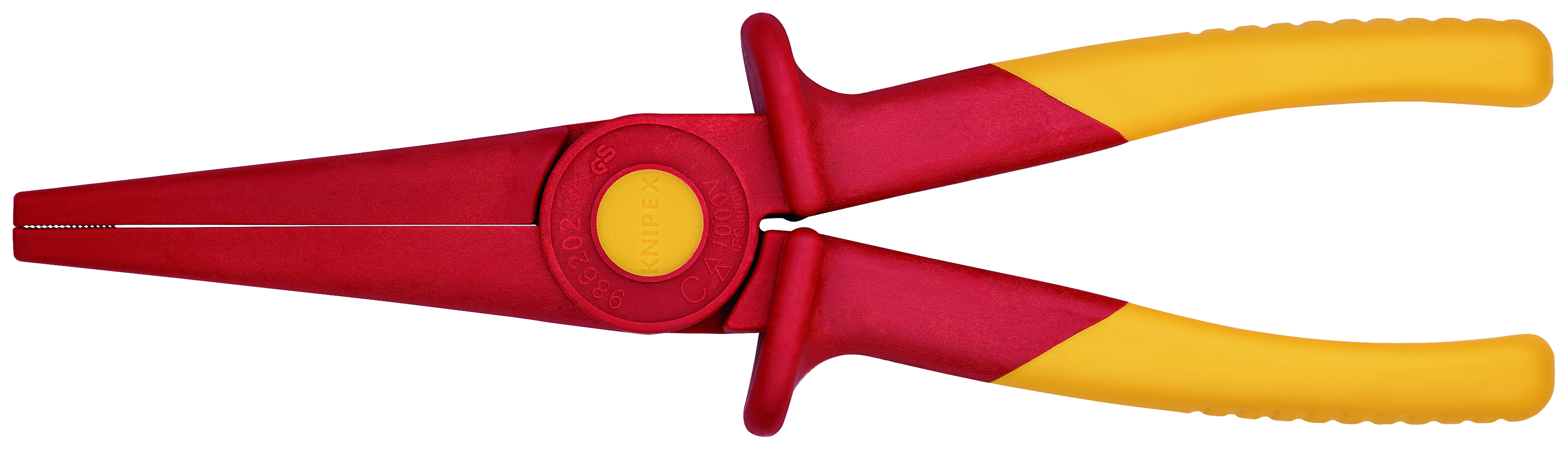 Platspitse tang van kunstsof, isolerend