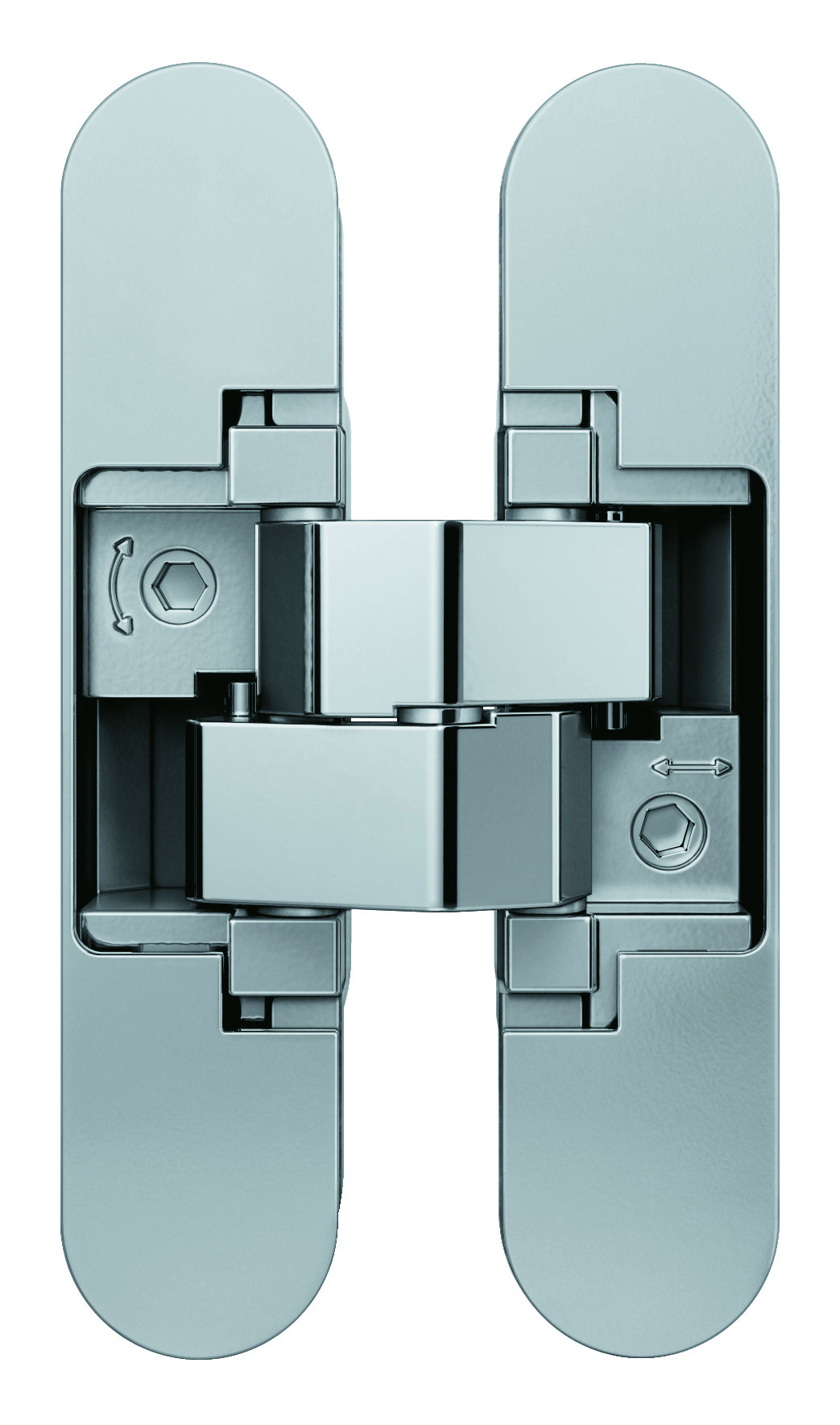 1503D4039 40 mm deur 21 mm inb. 40 kg chr. pol