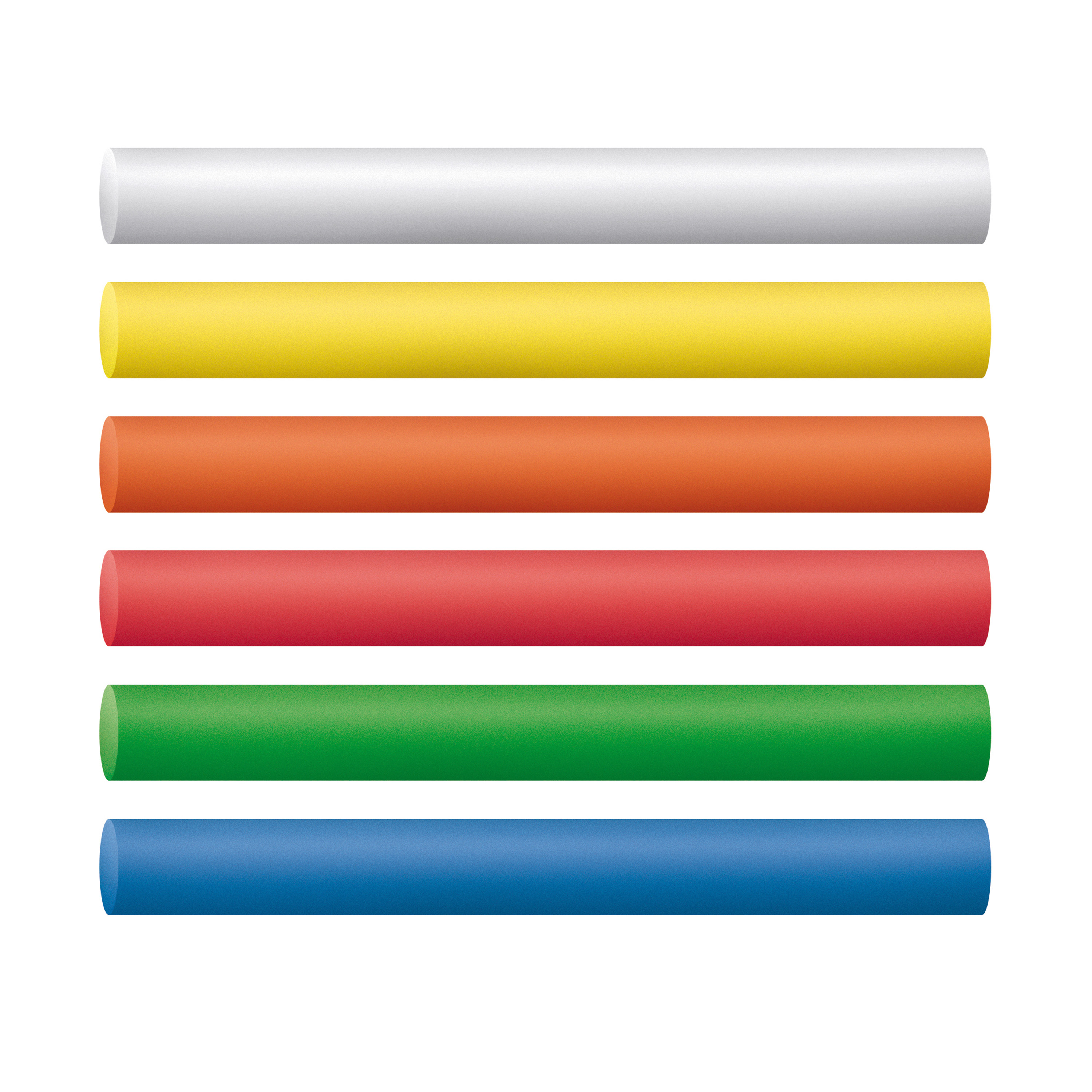 538900 Schoolbordkrijt rond 80x9 mm assor. 10 St