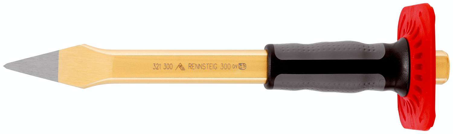 3212501 Kruisbeitel met handbescherming 9 x 250 mm, gelakt