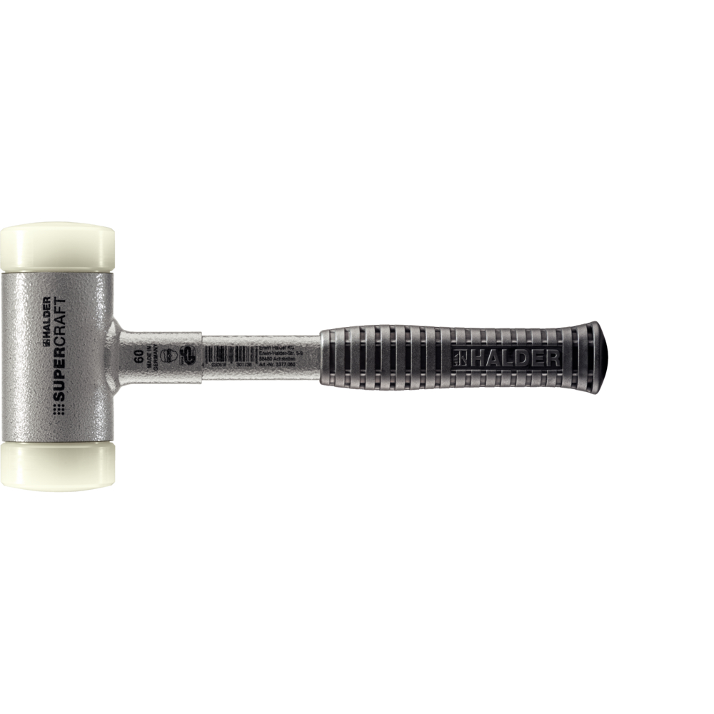 3377060 Hamer terugslagvrij, stalensteel Nylon Ø 60 mm