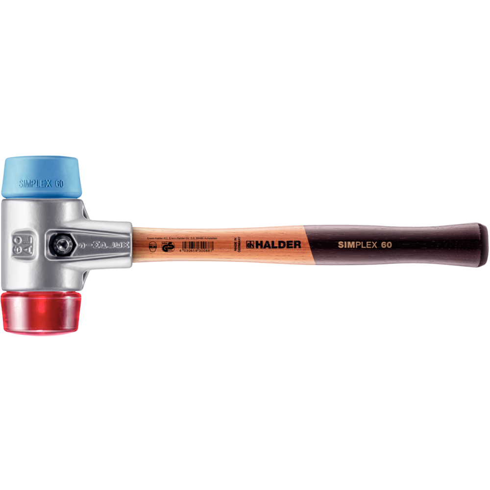 3116060 Hamer SIMPLEX alu. Soft/plastic, Ø 60 mm
