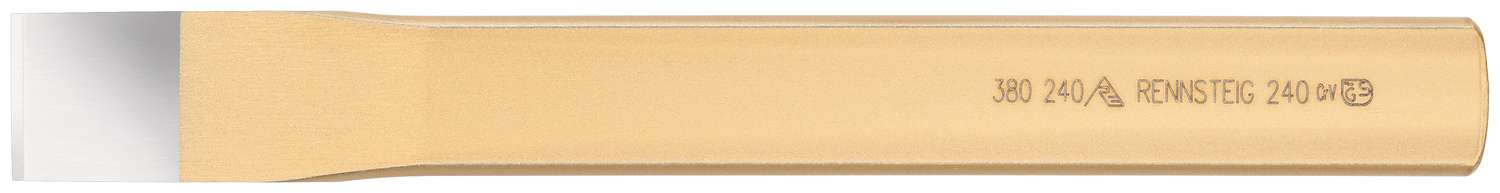 3802401 Sleufbeitel recht 28 x 240 mm, gelakt