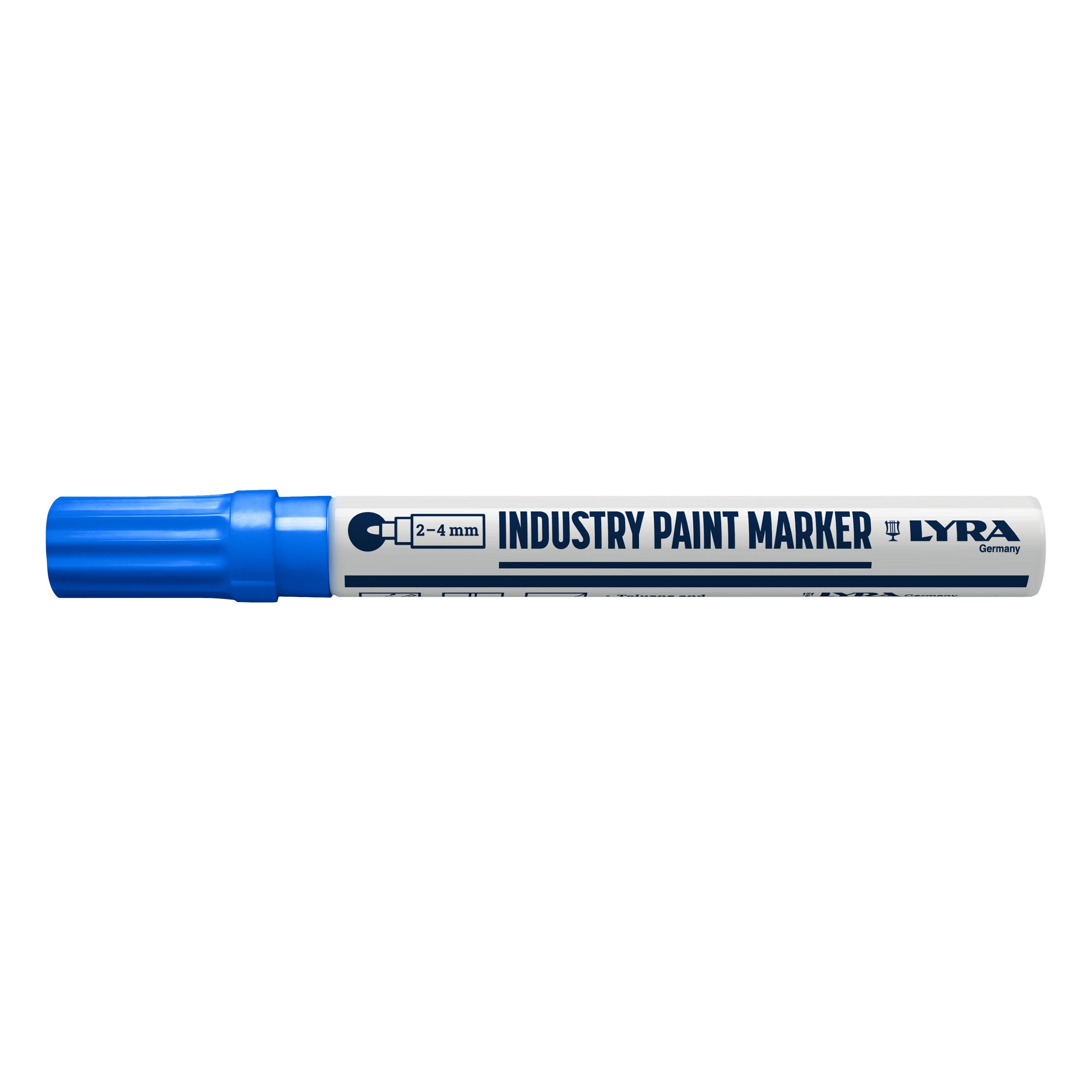 4040051 Verfstift Industrie, punt 2-4 mm Blauw