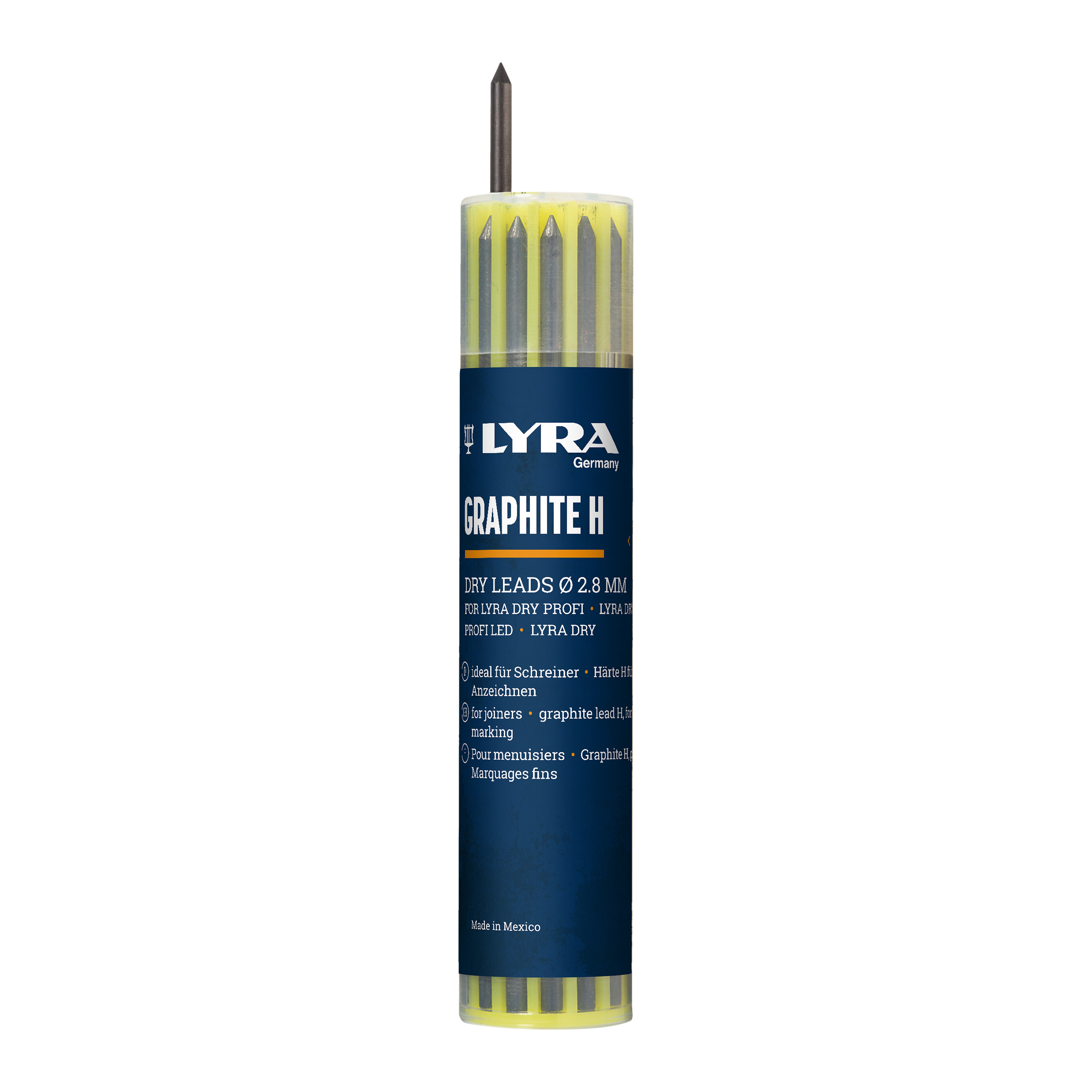 4499111 LYRA DRY stiftjes Zwart, 12 stuks (H)