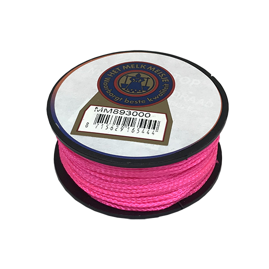 MM893000 Schietloodkoord fluor roze 1,3 mm 50m